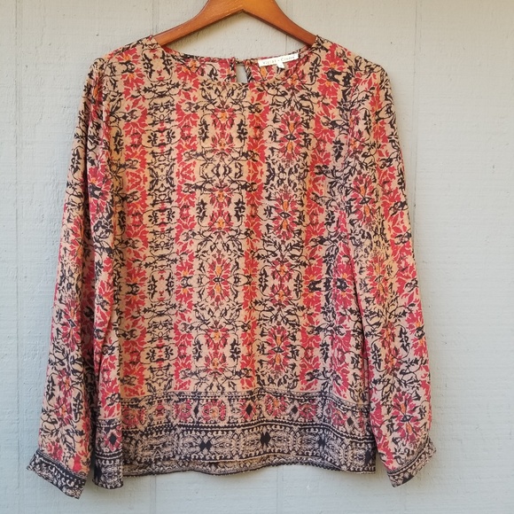 Violet & Claire Tops - Violet and Claire Bandana Paisley Blouse LS Large